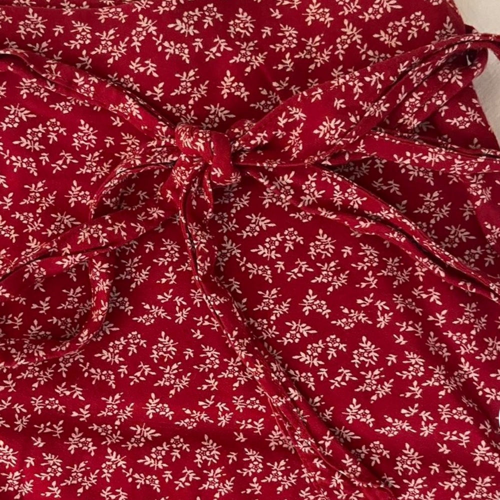 Floral wrap skirt